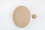 Molde para Prato de Cerâmica Oval Reto 90° em MDF – Estúdio AME