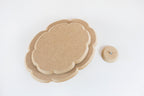 Molde para Travessa de Cerâmica Oval – Borda Ondulada 60° em MDF – Estúdio AME