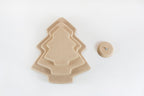 Molde para Prato de Cerâmica Formato Pinheiro (Árvore de Natal) – Reto 90° em MDF – Estúdio AME