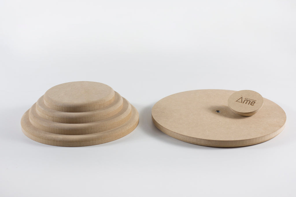 Molde para Prato de Cerâmica Redondo – Reto 90° em MDF – Estúdio AME