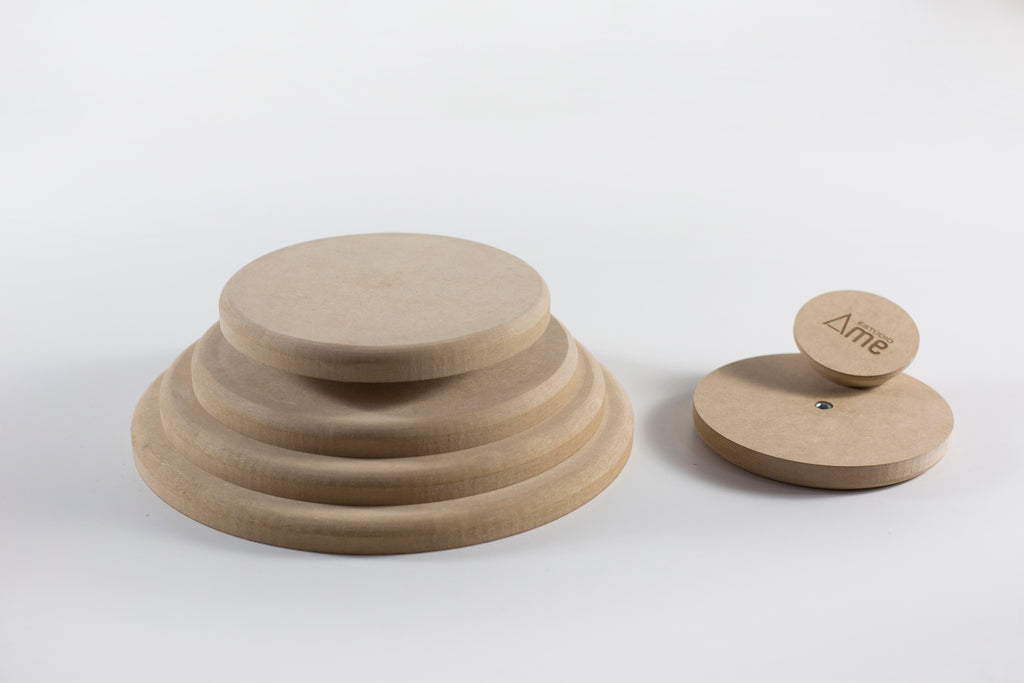 Molde para Prato de Cerâmica Redondo – Reto 90° em MDF – Estúdio AME