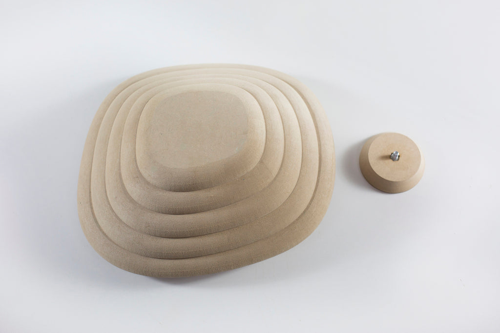 Molde para Prato de Cerâmica Orgânico 6 Super Arredondado em MDF – Estúdio AME