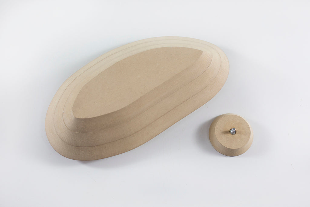 Molde para Prato de Cerâmica Orgânico 3 Chanfrado 45° em MDF – Estúdio AME