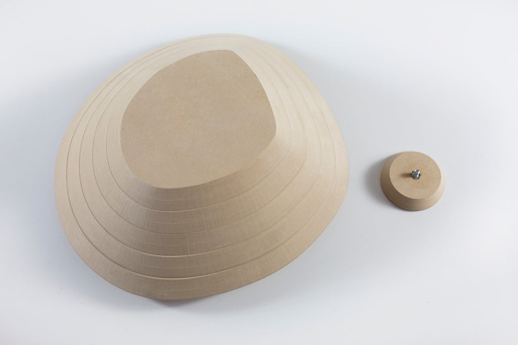 Molde para Prato de Cerâmica Orgânico 1 Chanfrado 45° em MDF – Estúdio AME