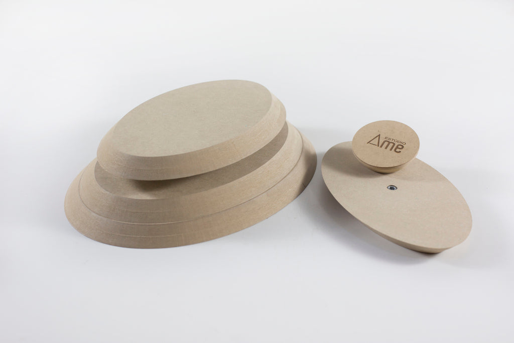 Molde para Prato de Cerâmica Oval Chanfrado 45° em MDF – Estúdio AME