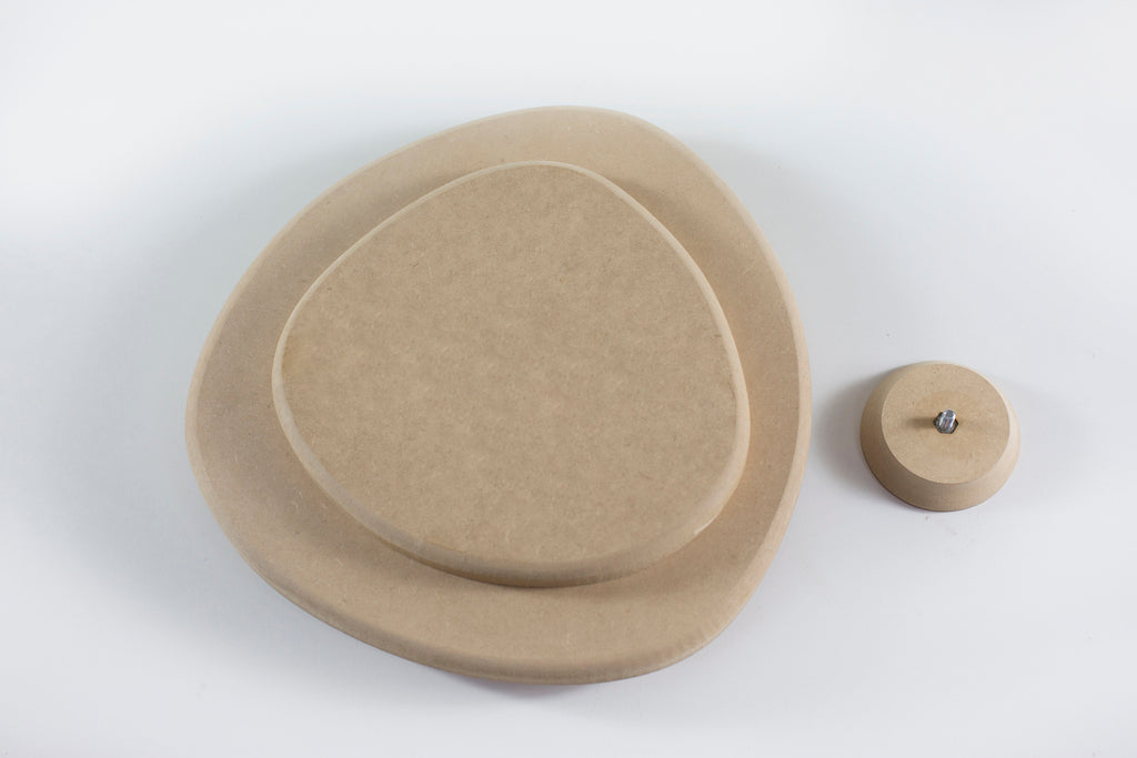 Molde para Prato de Cerâmica Orgânico 2 Reto 90° em MDF – Estúdio AME