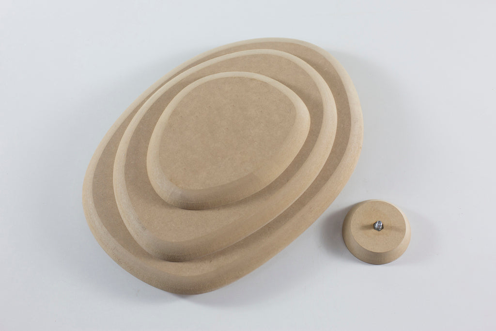 Molde para Prato de Cerâmica Orgânico 7 Super Arredondado em MDF – Estúdio AME