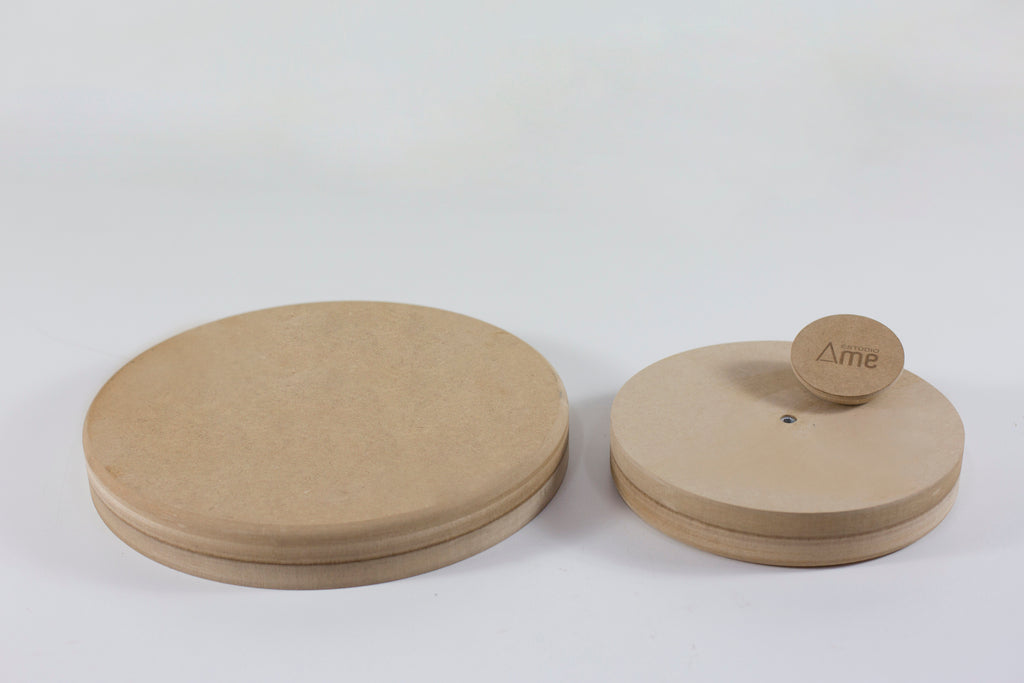 Molde para Prato de Cerâmica Redondo Duplado Reto 90° em MDF – Estúdio AME