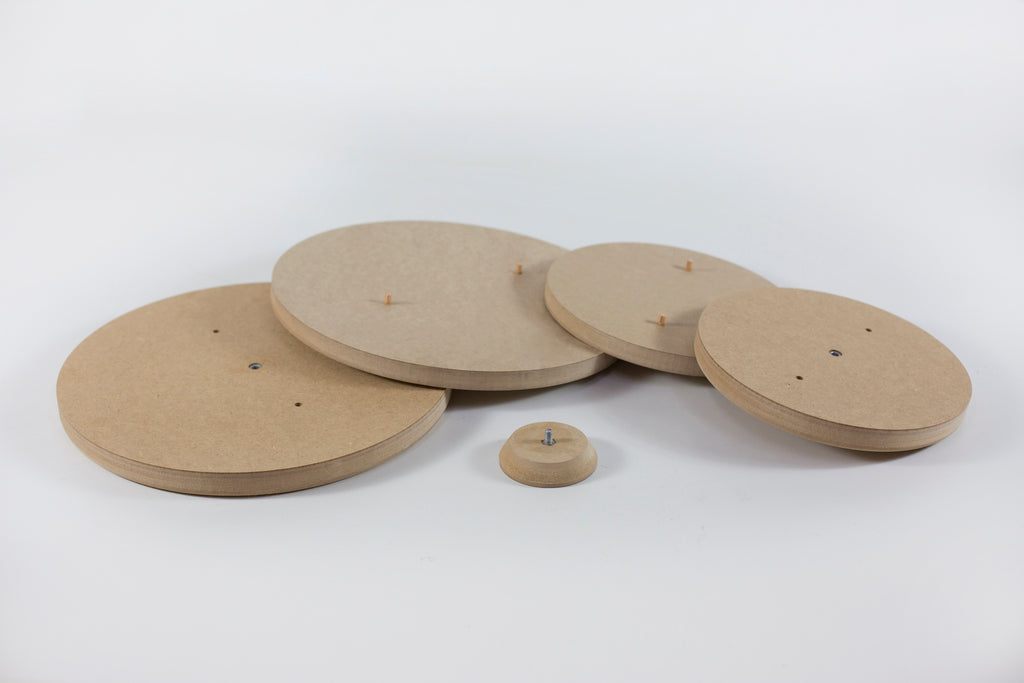 Molde para Prato de Cerâmica Redondo Duplado Reto 90° em MDF – Estúdio AME