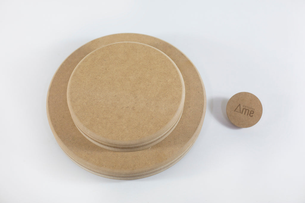 Molde para Prato de Cerâmica Redondo Duplado Reto 90° em MDF – Estúdio AME