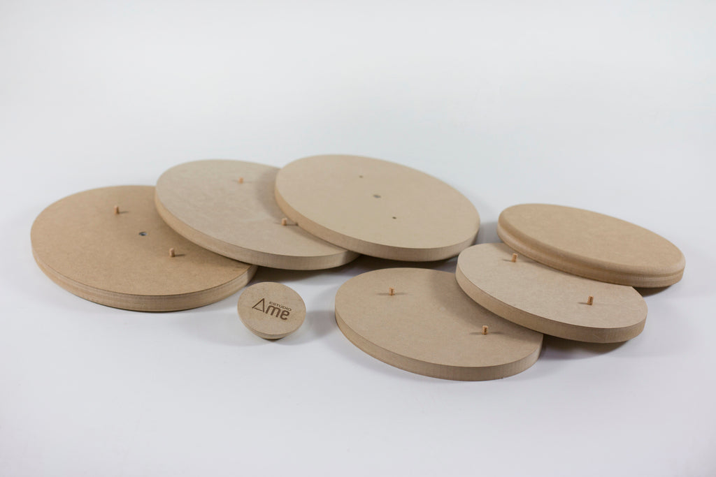 Molde para Prato de Cerâmica Redondo Triplado Reto 90° em MDF – Estúdio AME