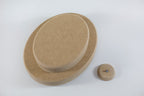 Molde para Prato de Cerâmica Oval Triplado Reto 90° em MDF – Estúdio AME