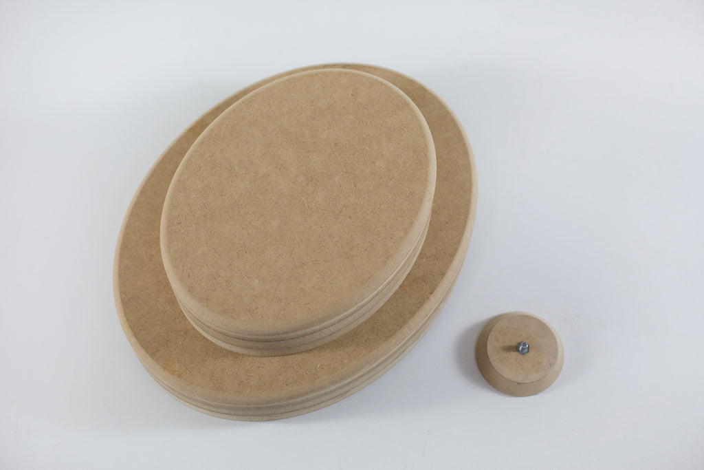 Molde para Prato de Cerâmica Oval Triplado Reto 90° em MDF – Estúdio AME
