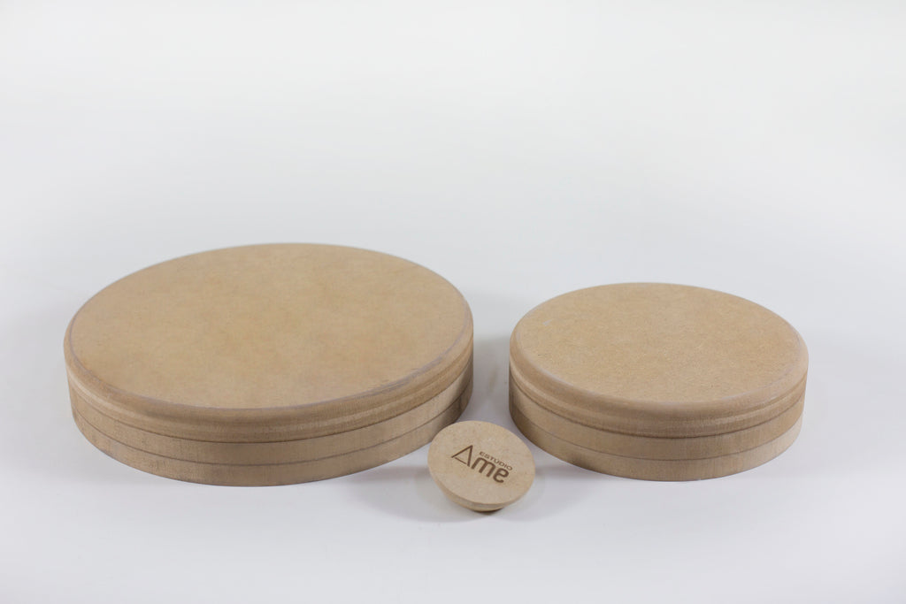 Molde para Prato de Cerâmica Redondo Triplado Reto 90° em MDF – Estúdio AME