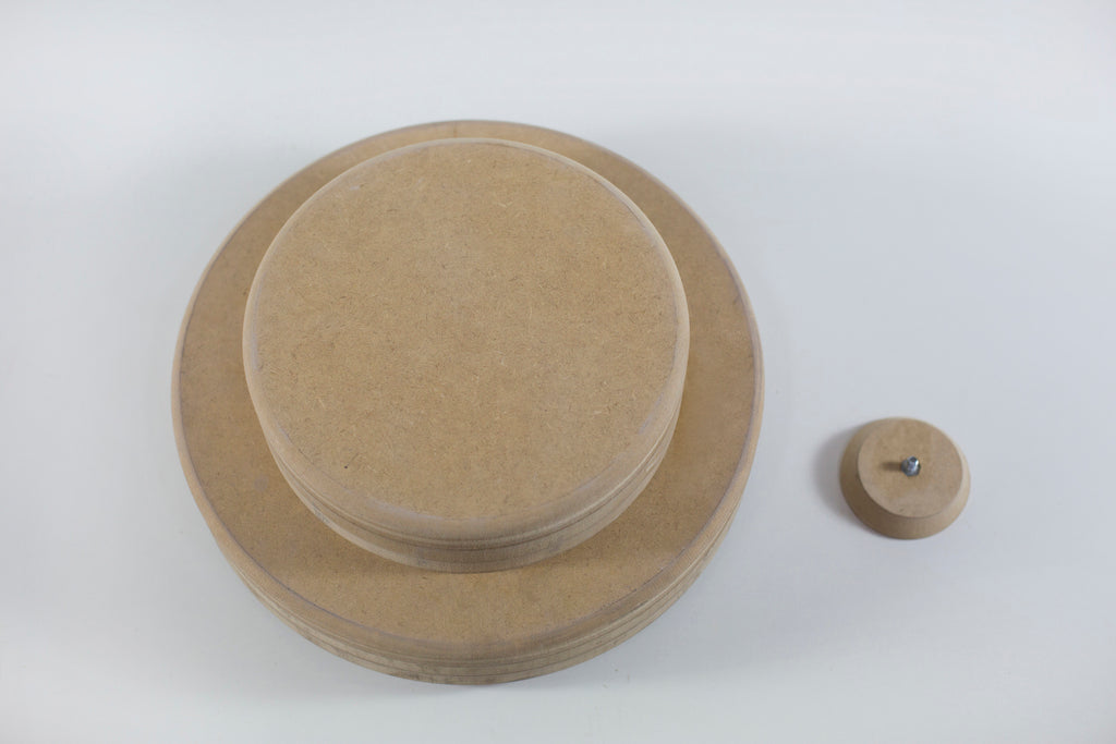 Molde para Prato de Cerâmica Redondo Triplado Reto 90° em MDF – Estúdio AME