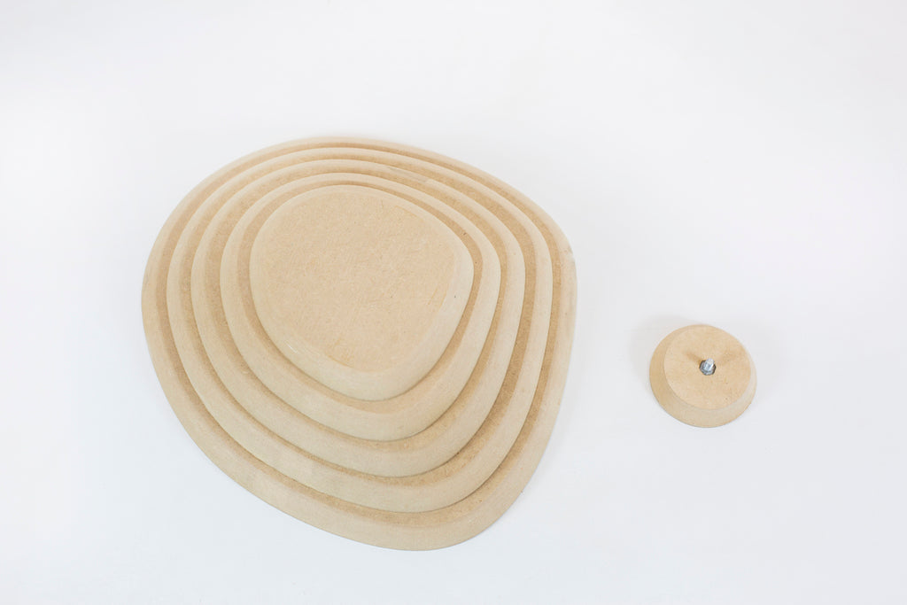 Molde para Prato de Cerâmica Orgânico 5 Super Arredondado em MDF – Estúdio AME