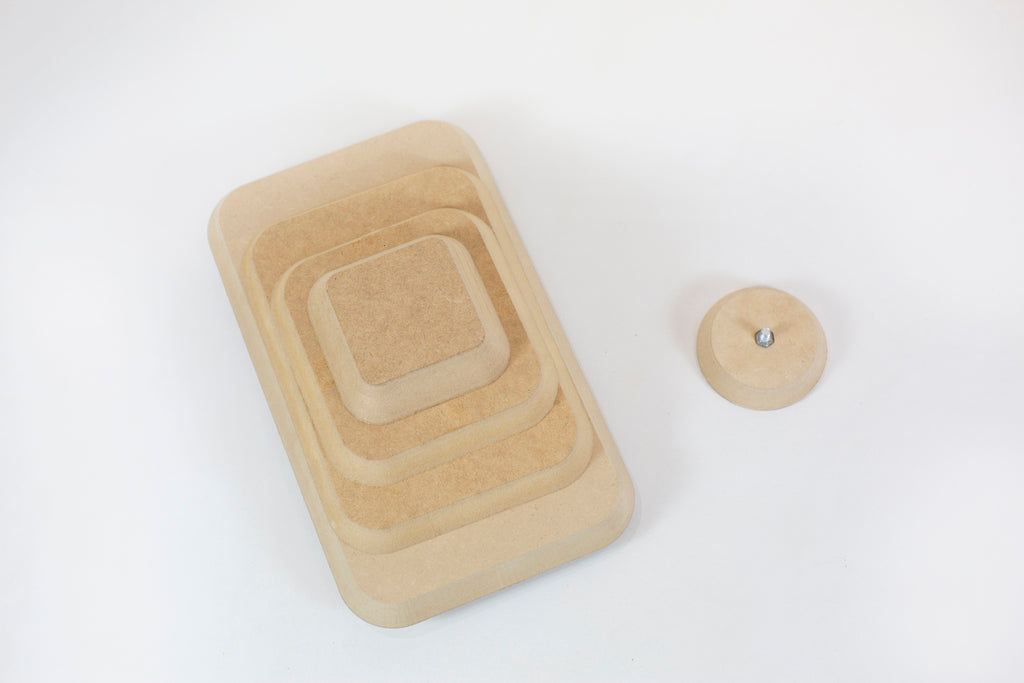 Molde para Prato de Sushi em Cerâmica – Bordas Arredondadas - Ângulo 60° em MDF – Estúdio AME