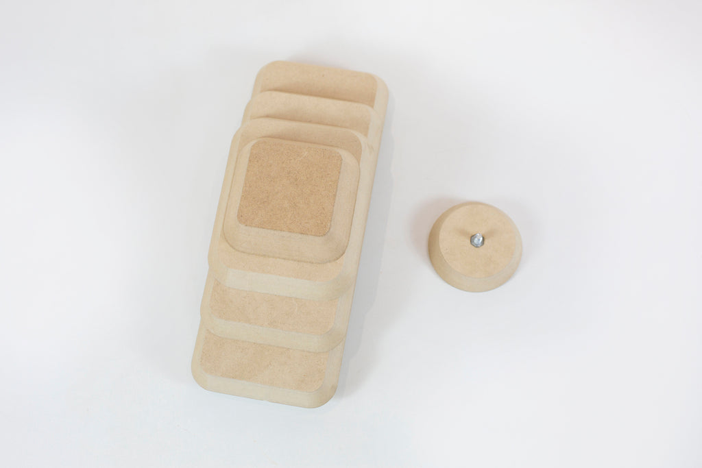Molde para Prato de Sushi em Cerâmica – Estreito Bordas Arredondadas - Ângulo 60° em MDF – Estúdio AME