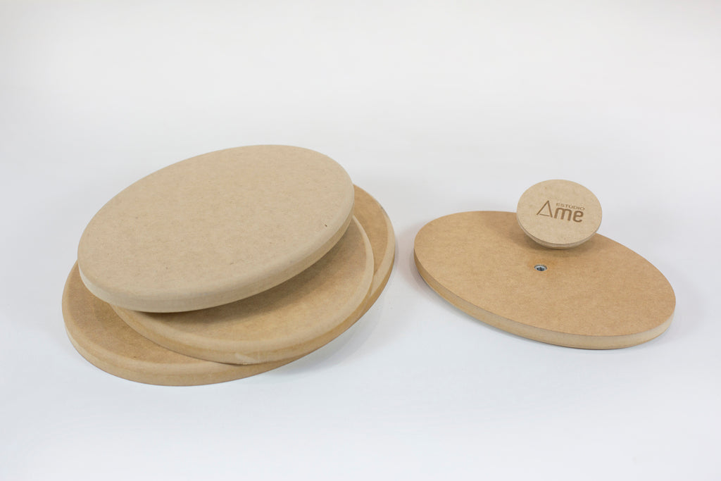 Molde para Prato de Cerâmica Oval Reto 90° em MDF – Estúdio AME