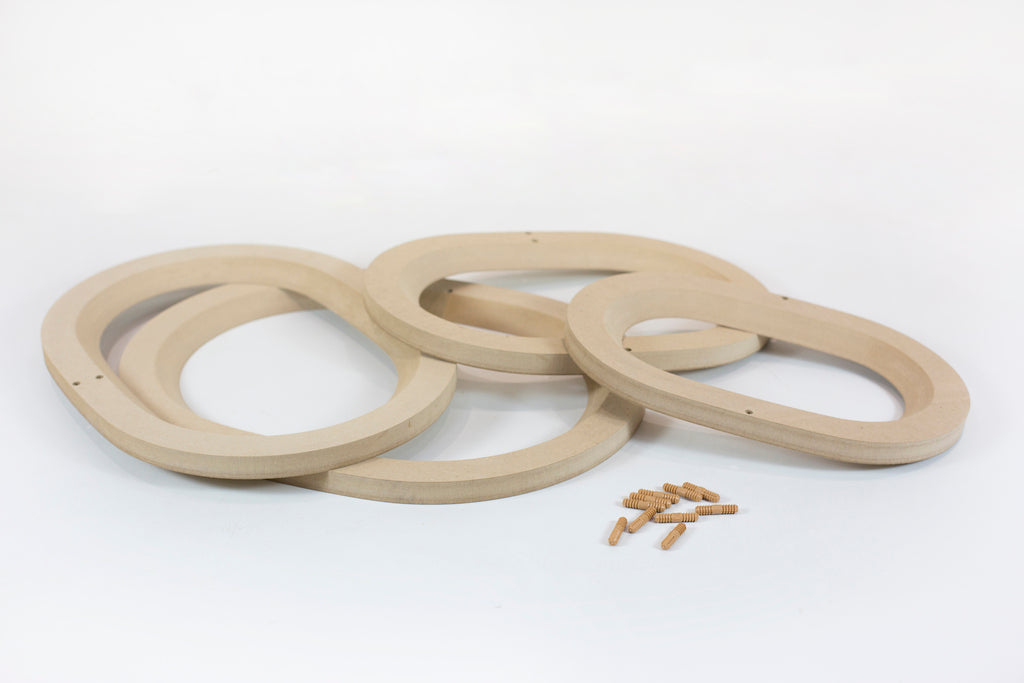Molde para Prato de Cerâmica Bolacha Negativo 45° em MDF – Estúdio AME