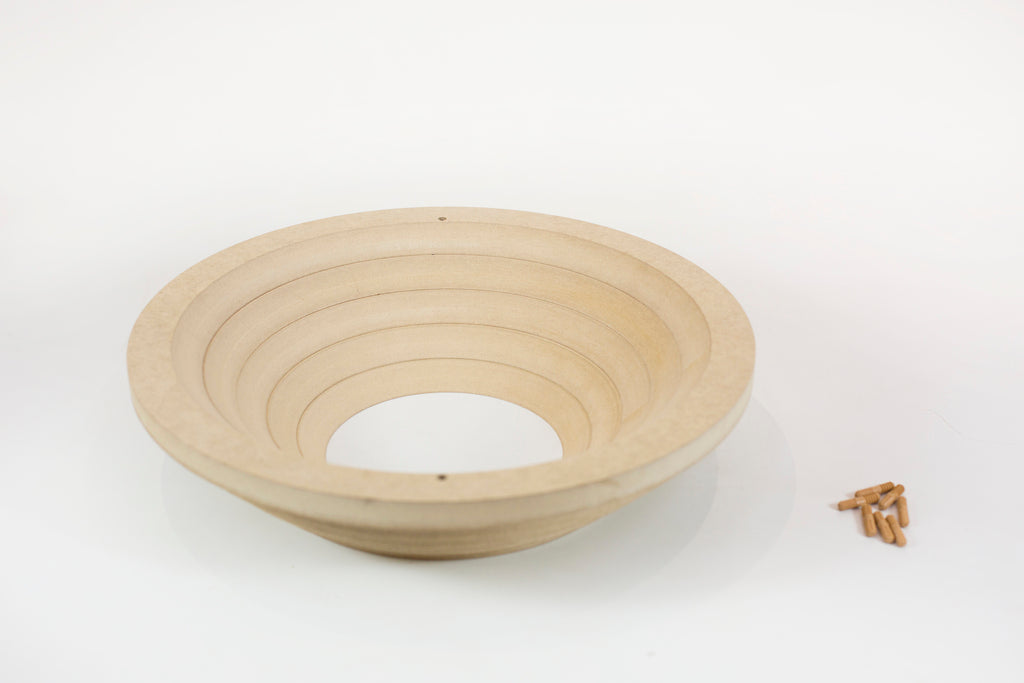 Molde para Prato de Cerâmica Redondo Negativo 45° em MDF – Estúdio AME
