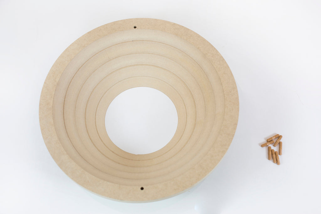 Molde para Prato de Cerâmica Redondo Negativo 45° em MDF – Estúdio AME