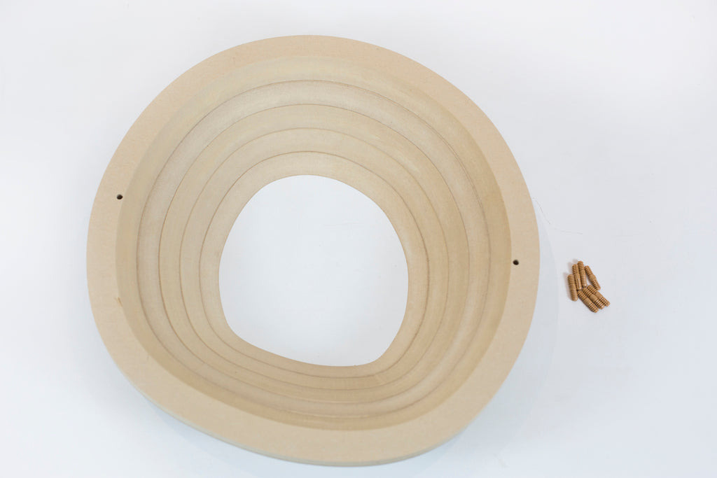 Molde para Prato de Cerâmica Orgânico 1 Negativo 45° em MDF – Estúdio AME