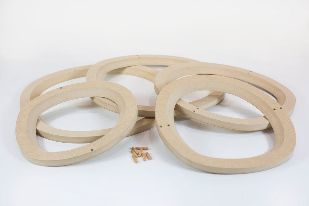 Molde para Prato de Cerâmica Orgânico 1 Negativo 45° em MDF – Estúdio AME
