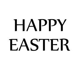 Carimbo de happy easter páscoa para cerâmica em MDF – Estúdio AME