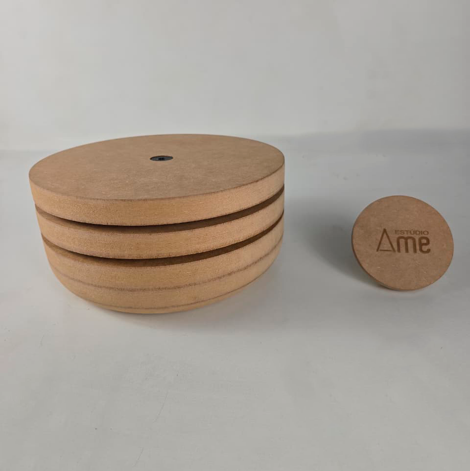 Molde para Bowl e Cumbuca Fundo de Cerâmica – Tamanho G em MDF – Estúdio AME