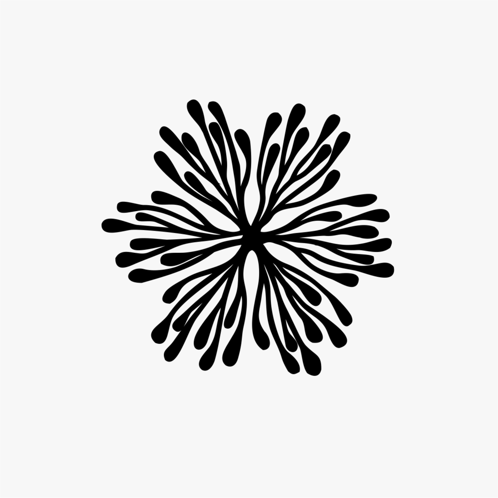 Carimbo de flor para cerâmica em MDF – Estúdio AME