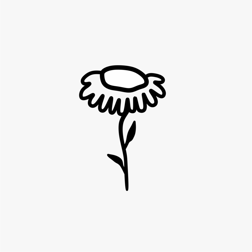 Carimbo de margarida flor para cerâmica em MDF – Estúdio AME