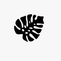 Carimbo de monstera flor para cerâmica em MDF – Estúdio AME