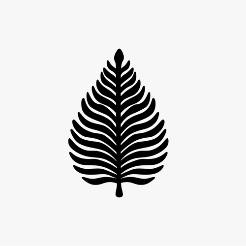 Carimbo de folha flor para cerâmica em MDF – Estúdio AME