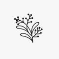 Carimbo de buquê flor para cerâmica em MDF – Estúdio AME