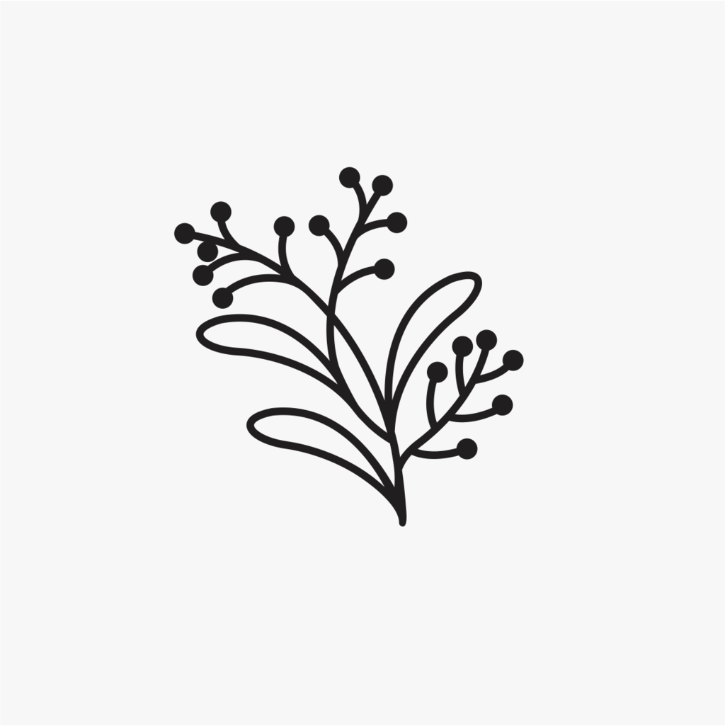 Carimbo de buquê flor para cerâmica em MDF – Estúdio AME