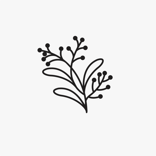 Carimbo de buquê flor para cerâmica em MDF – Estúdio AME