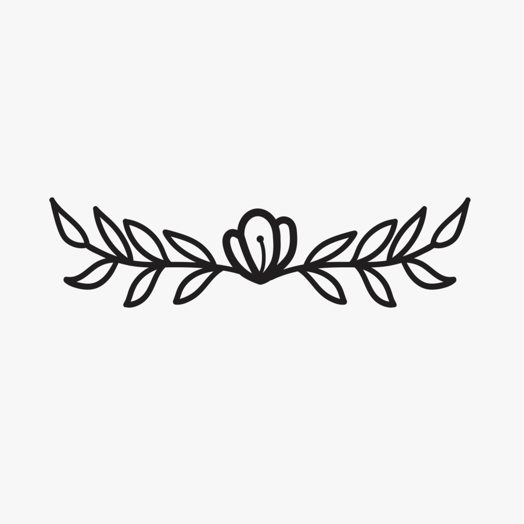 Carimbo de borda flor para cerâmica em MDF – Estúdio AME