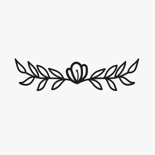 Carimbo de borda flor para cerâmica em MDF – Estúdio AME