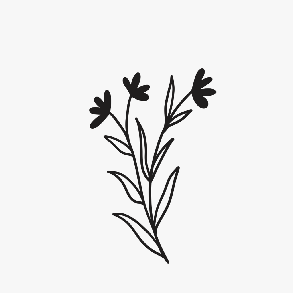 Carimbo de buquê flor para cerâmica em MDF – Estúdio AME
