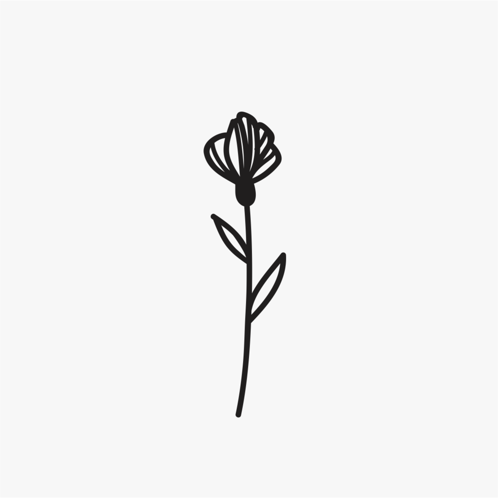 Carimbo de flor para cerâmica em MDF – Estúdio AME