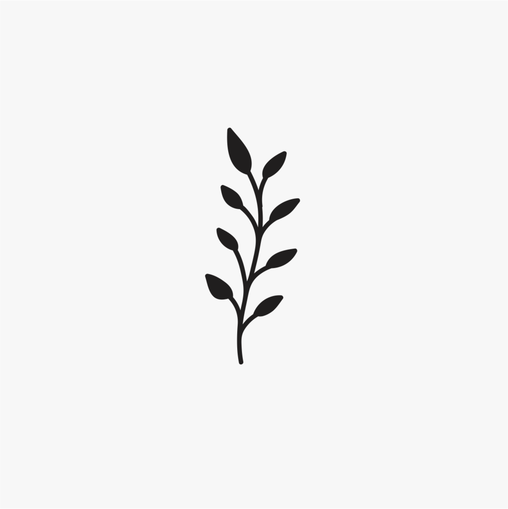 Carimbo de ramo flor para cerâmica em MDF – Estúdio AME