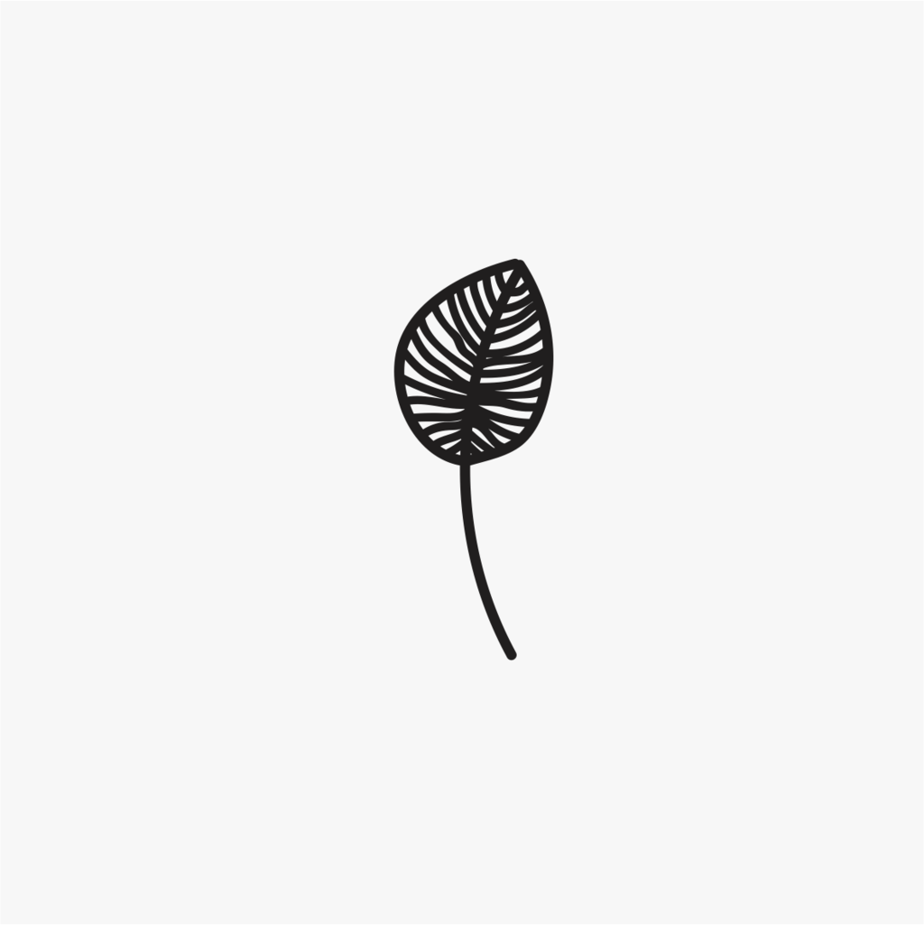 Carimbo de samambaia flor para cerâmica em MDF – Estúdio AME