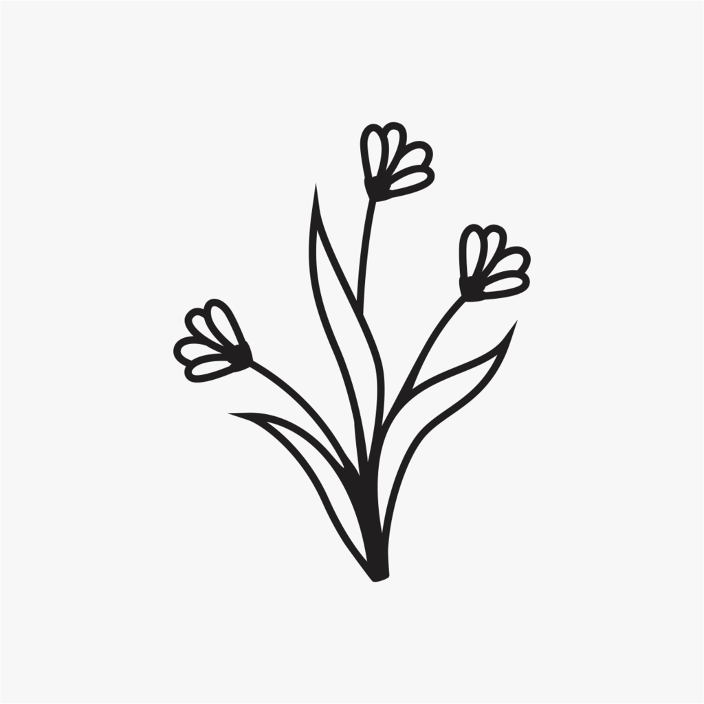Carimbo de flor para cerâmica em MDF – Estúdio AME