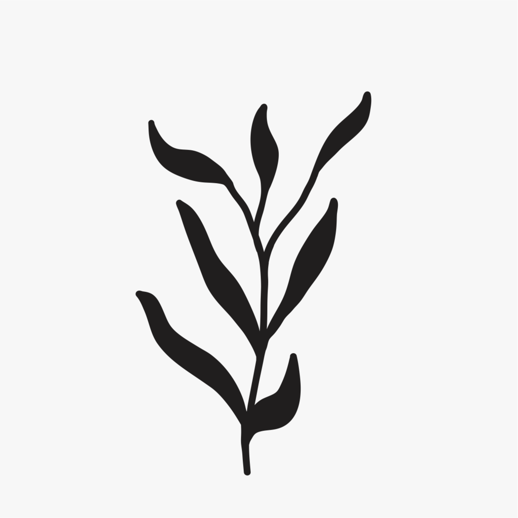 Carimbo de ramo flor para cerâmica em MDF – Estúdio AME