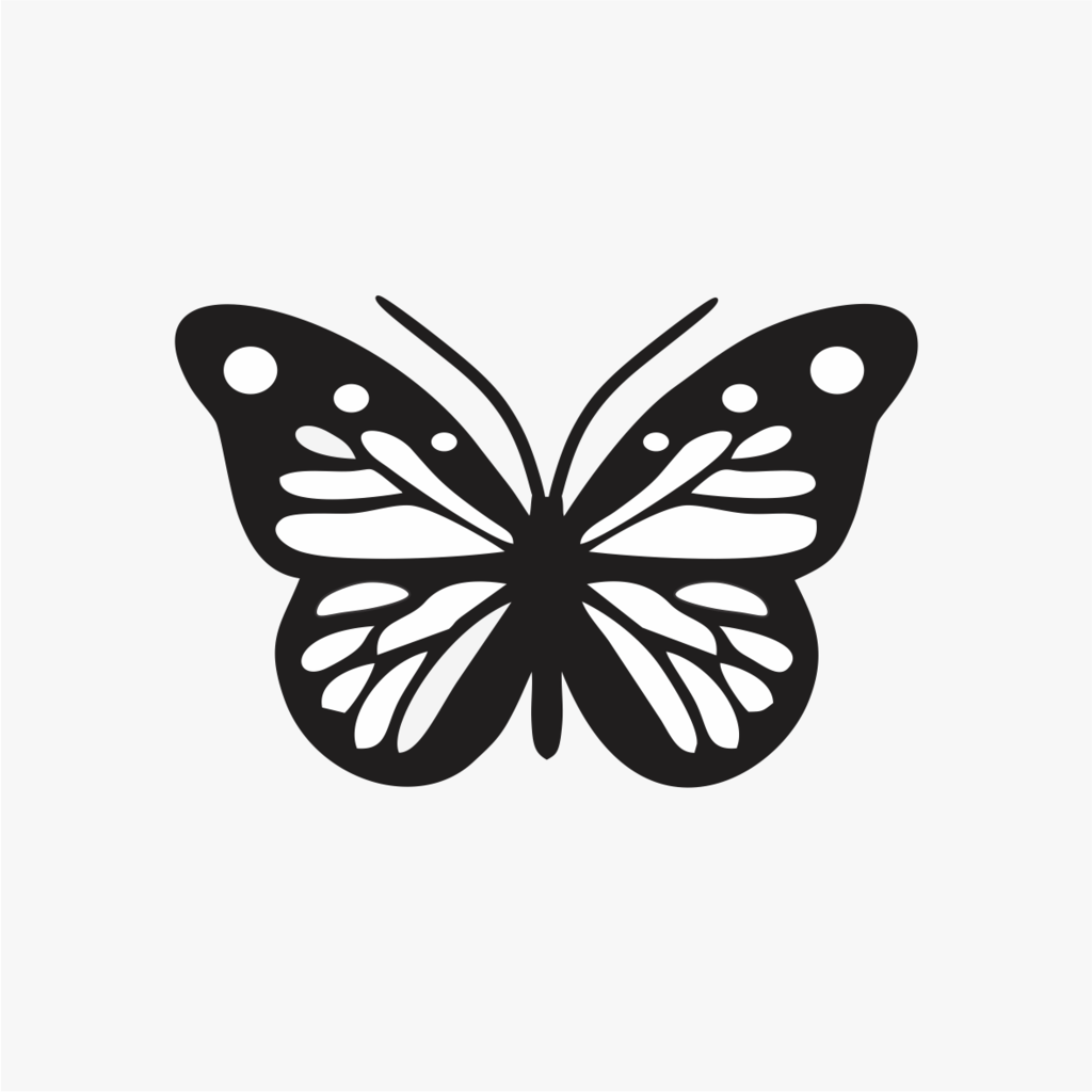Carimbo de borboleta inseto para cerâmica em MDF – Estúdio AME