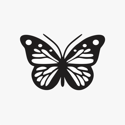 Carimbo de borboleta inseto para cerâmica em MDF – Estúdio AME
