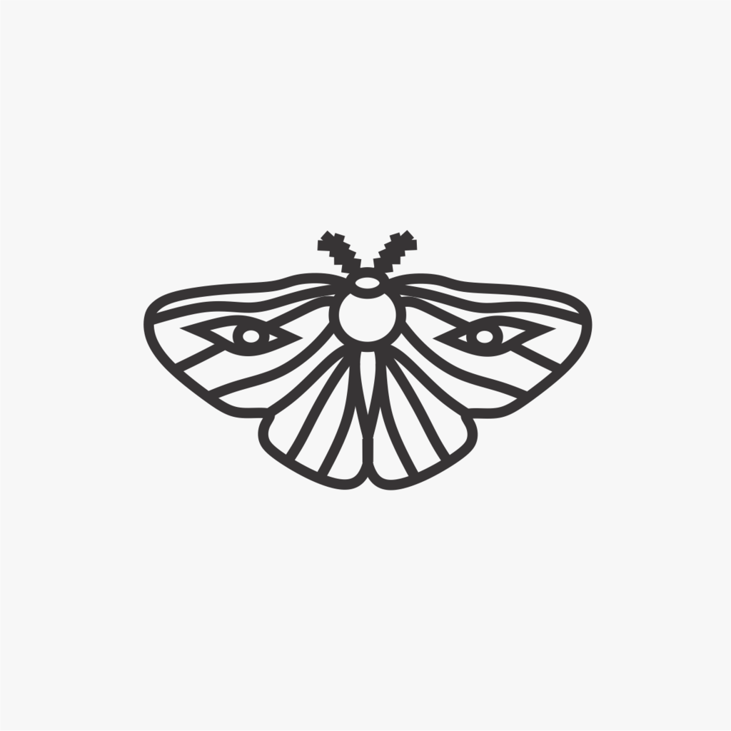 Carimbo de mariposa místico para cerâmica em MDF – Estúdio AME