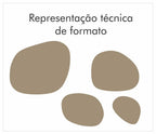 Molde para Prato de Cerâmica Orgânico 4 Reto 90° em MDF – Estúdio AME