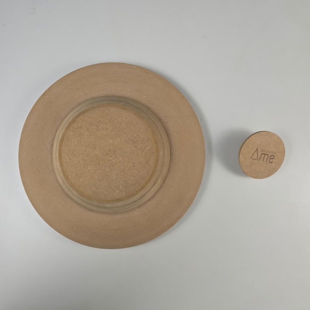 Molde para Prato de Risoto Baixo em Cerâmica em MDF – Estúdio AME